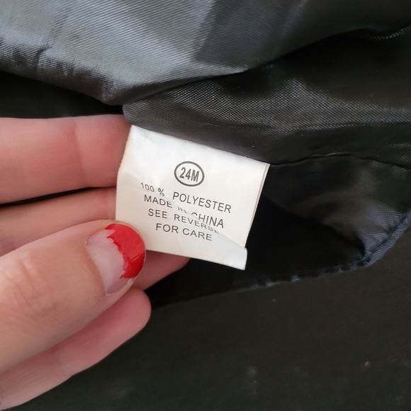 Baby Boy 24 Months Dress Vest Black with Red & White Dots Church Wedding Event - Picture 3 of 4